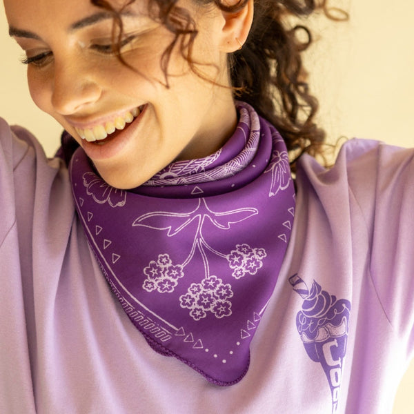 Foulard Palika Iroquois Anémone