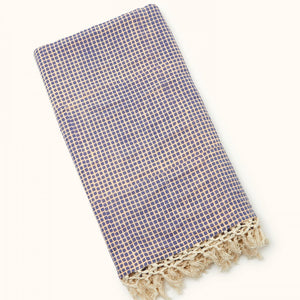 Fouta simple Kota Mosaic Navy blue