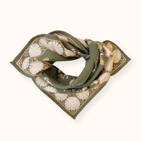 Small foulard Manika Cerisier Eucalyptus