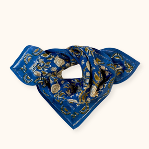 Small foulard Maniika Soleil Bleu Klein