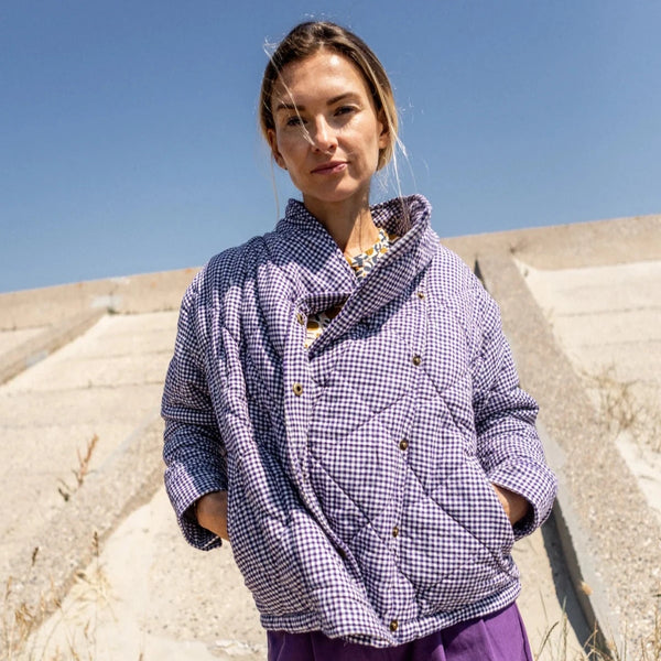 Veste Kapu Khadi Violet